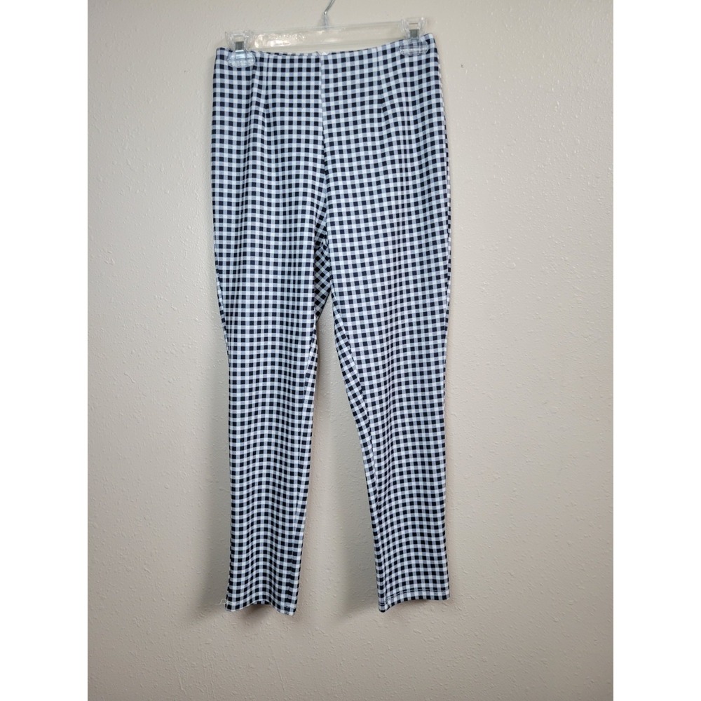 White‎ Fox Women's Black White Checkered/ Gingham Pants Lightweight Sz S